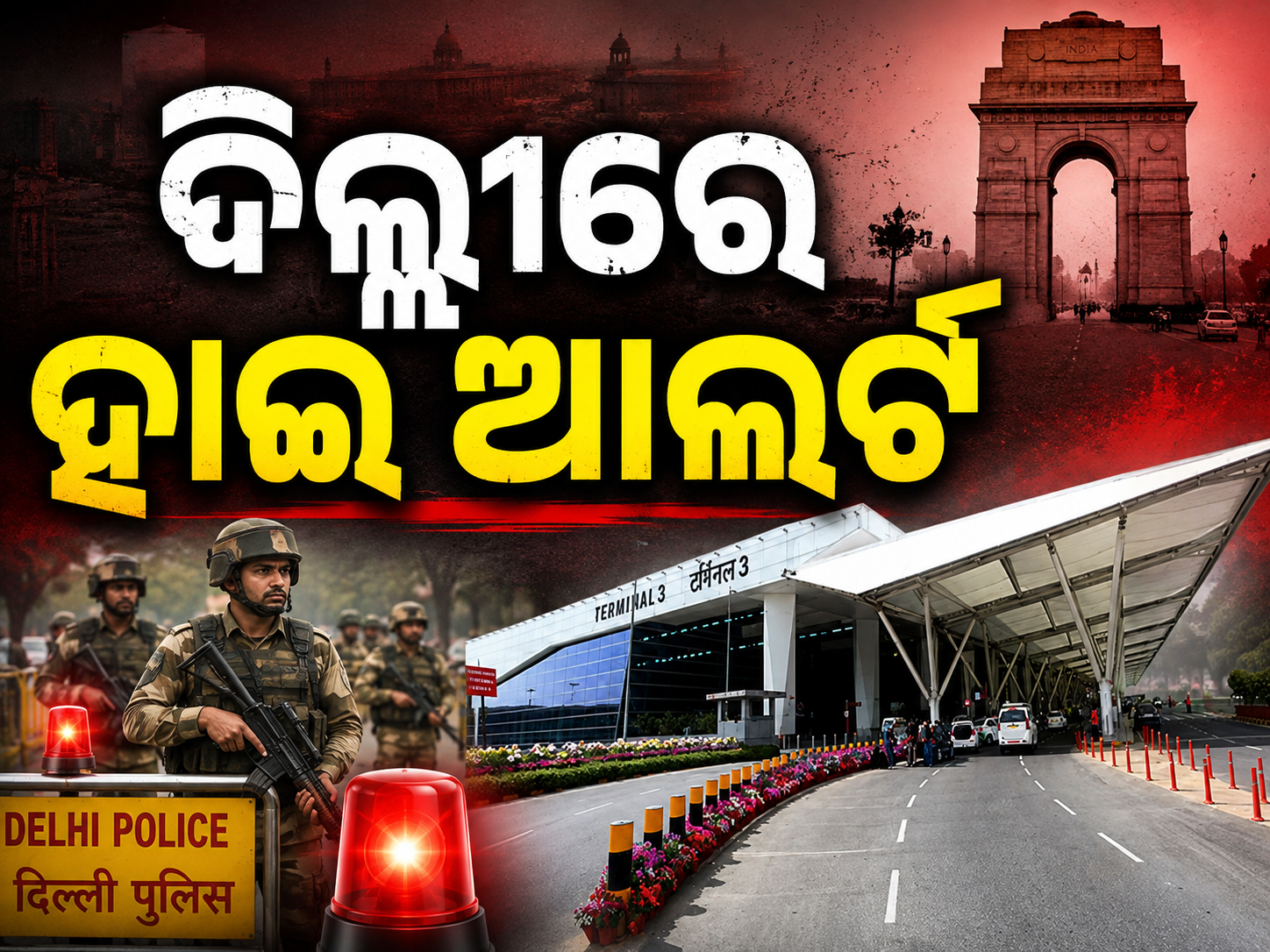 ସ୍ୱାଧୀନତା ଦିବସ ପୂର୍ବରୁ ଦିଲ୍ଲୀରେ ବୋମା ଧମକ: ହାଇ ଆଲର୍ଟରେ ରାଜଧାନୀ